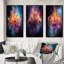 «Chandelier Energetic Fusion», 3 pièces sur toile-1629927485-1629927486