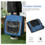 Sac de transport portable à parois souples avec cloison, deux compartiments, coussins et sac de rangement en bleu-837542990