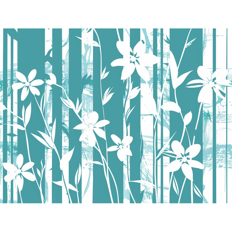 Édredon floral à motif floral, Édredon simple