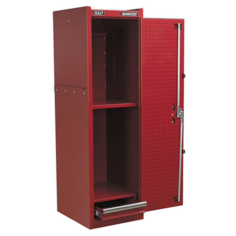 Metal 2 - Tier 39cm Home Locker, Red