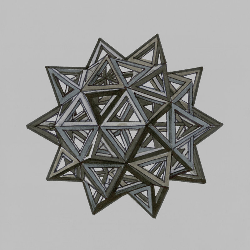 Equilateral Vertex I by Stellar Design Studio - Wrapped Canvas Painting, 51cm H x 51cm W
