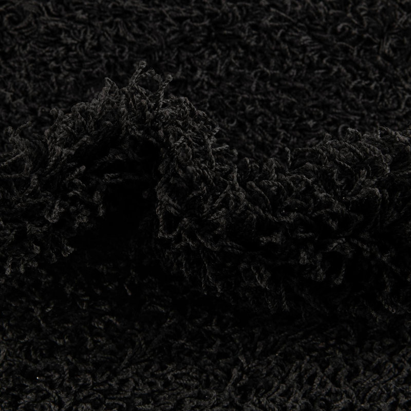 Crosslin Jet Black Area Rug, Runner 2'6" x 16'5"