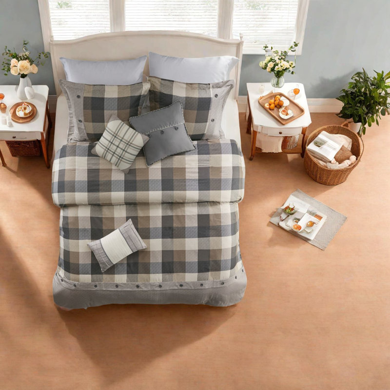 Ensembles de literie à chevrons chauds, style chalet en polyester pour la maison
