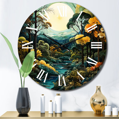 Horloge murale en métal Beena