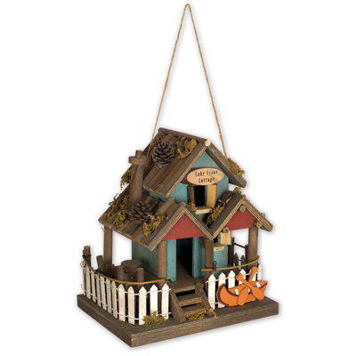 Parmley 9 in. H x 8.8 in. W x 6.25 in. D Hanging Birdhouse