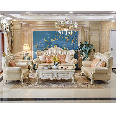 Chimel 2 - Piece Leather Living Room Set