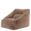 Bean Bag Bazaar Natalia Faux Rabbit Fur Classic Bean Bag and Round Footstool-118322750