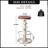 Antique Industrial Round Bottom Adjustable Height Cafe Retro Hydrant Stylish Water Pipe Design Pub Kitchen Bar Stool-412983542-428930055