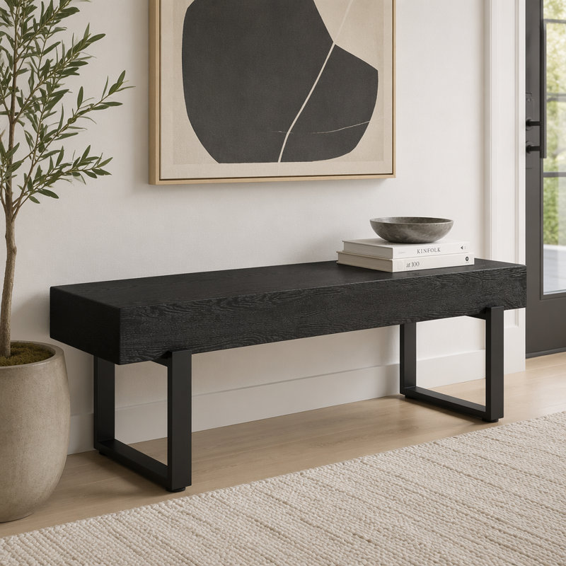 Banc de salle à manger 59 po, Black