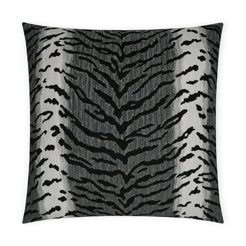 Calabar Pillow Cover & Insert, Graphite, Square 24"