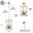 4-Light Cage Chandeliers