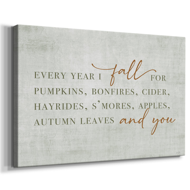 Fall For You -Gallery Wraraped Cavas, 24 x 36