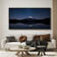 «Mount Fuji Reflection in Lake at Night», art mural sur toile - Photographie de montagne tranquille pour un décor contemporain ou minimaliste-116517430-116517431