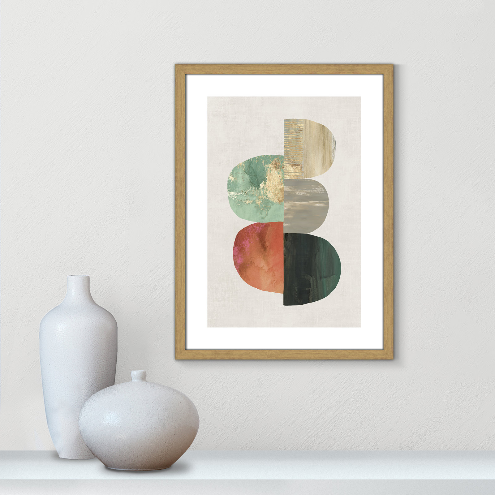 Evolving Energy I - Painting Print, Picture Framed Paper, 23" H x 17" W, Gold