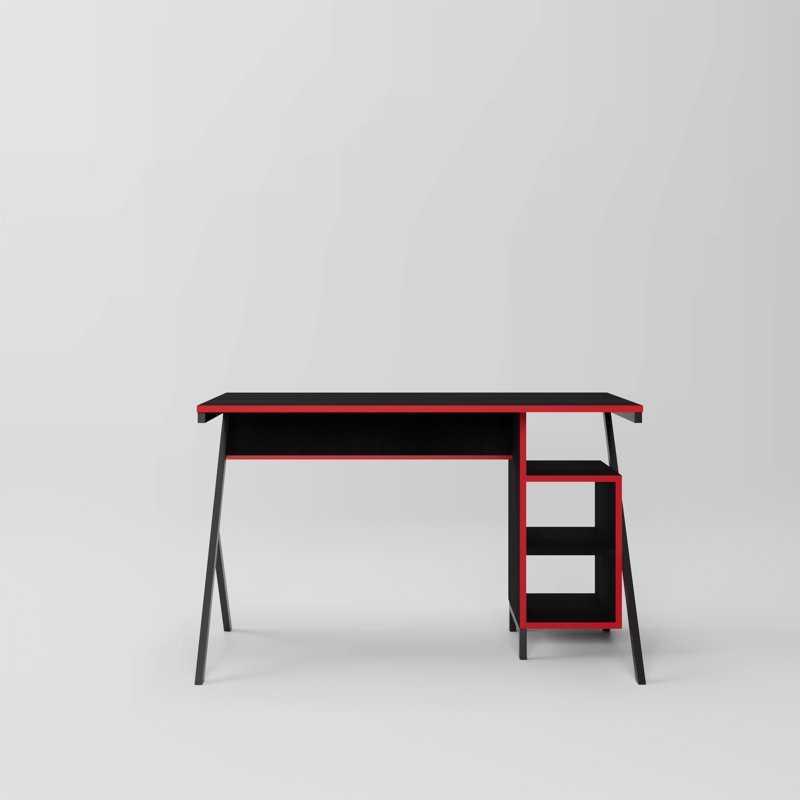 120Cm W Rectangular Computer Desk with Hutch and Cabinet