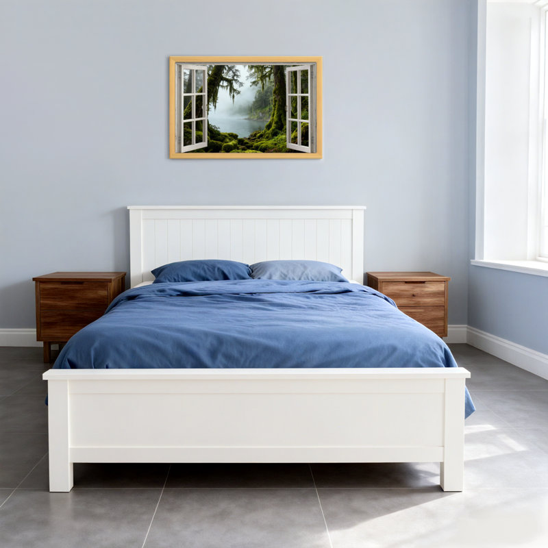 Paysage et nature Mossy Forest Lake, H 18 po x l 12 po, Toile tendue, Ne s’applique pas