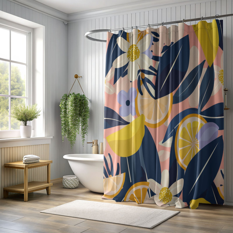 Rideau de douche Sunny Vibe - Premium, H 74 po x l 71 po