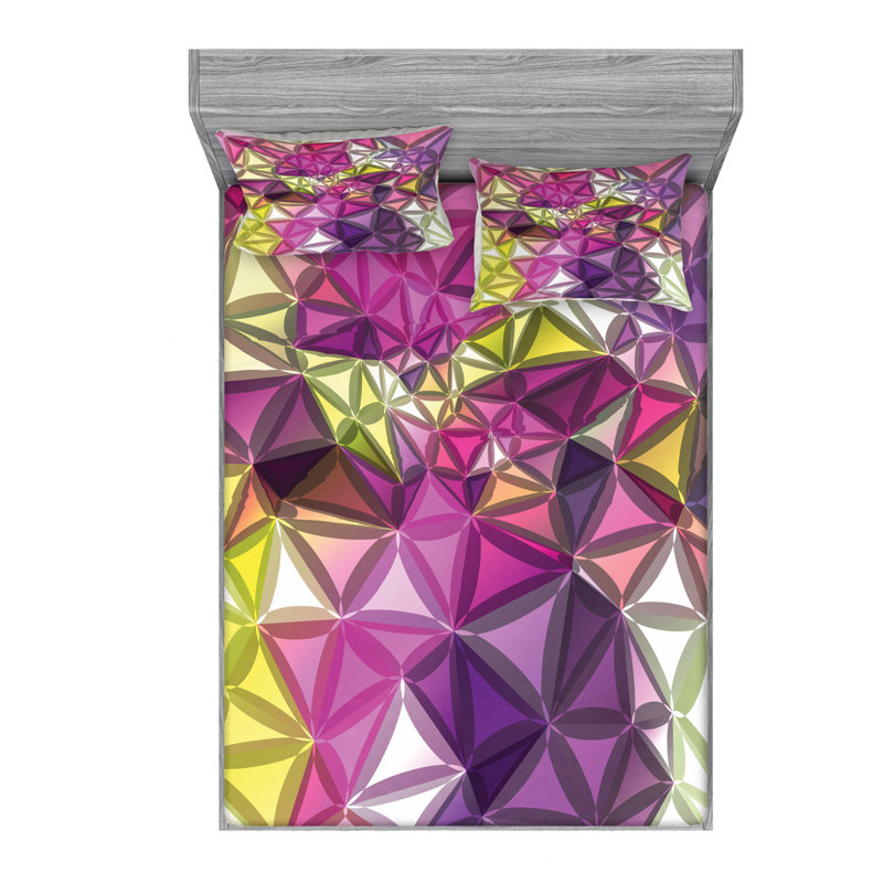 Microfiber Sheet Set, Queen Sheet Set with Fitted Sheet