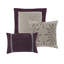 Édredon mauve - simili suède avec tissu doux au toucher et design tendance