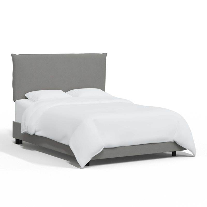 Bessinger Upholstered Bed, King, Classic Grey Linen