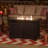 Sunjoy Rectangle Propane Fire Pit Table, Smokeless Outdoor Hidden Propane Tank Gas Fire Pit with Ceramic Tile Tabletop and Lava Rocks
