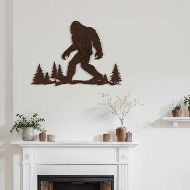 Décoration murale en métal, H 20 po x l 30 po x P 0,05 po, Bronze