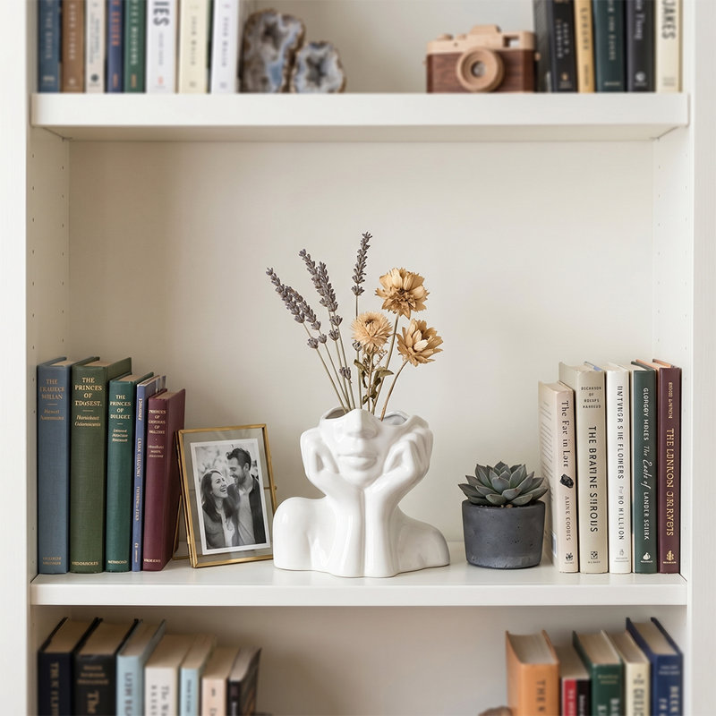 Vase en céramique blanc