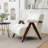 Dormon Upholstered Boucle  Armchair with Solid Wood Legs-1302436134