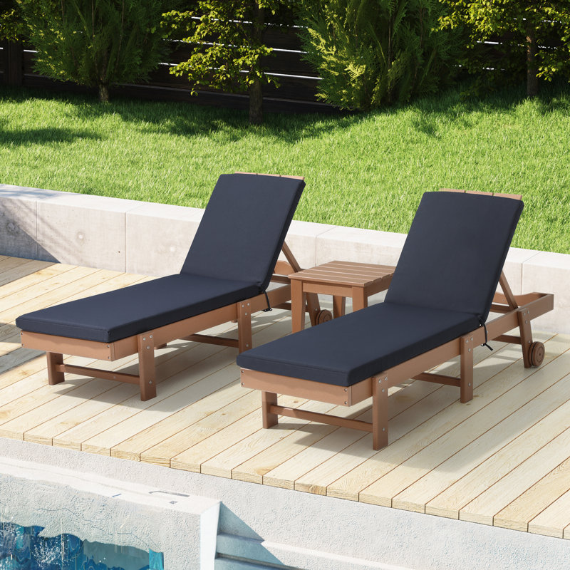 Latitude Run® Cushion, 23" W x 78" D, Navy