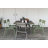 Luxembourg Rectangular Metal Outdoor Dining Table With Umbrella Hole , in. W in. D-86001428-86802631