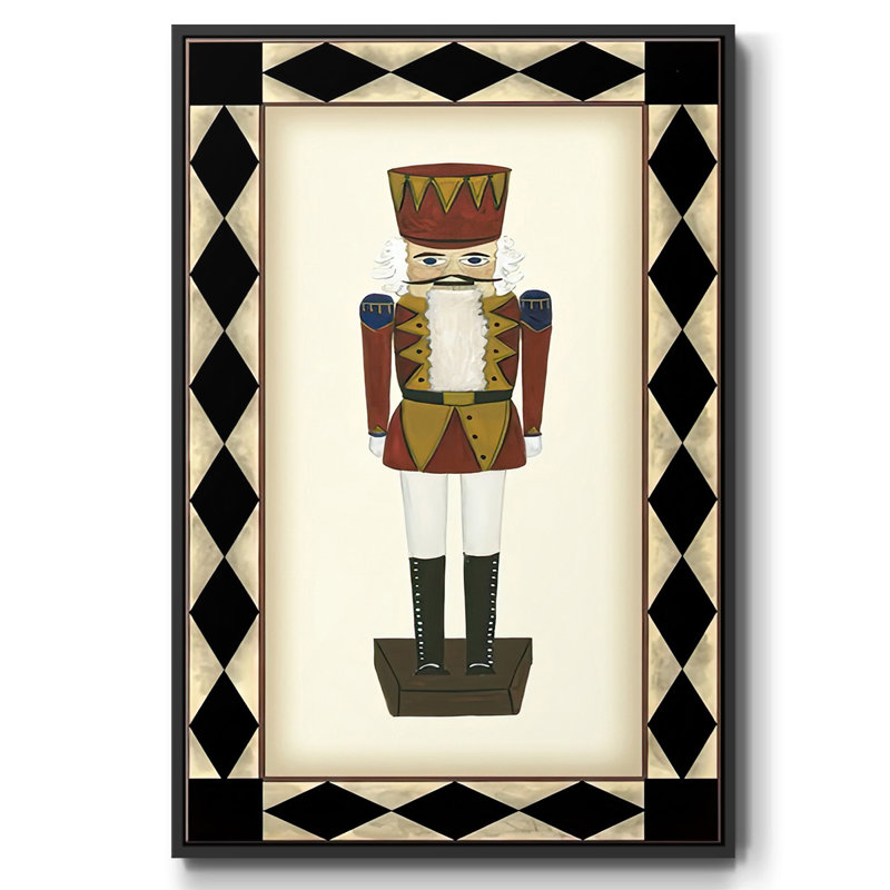 " Nutcracker ", Black Floater Framed, 25" H x 17" W x 1.5" D