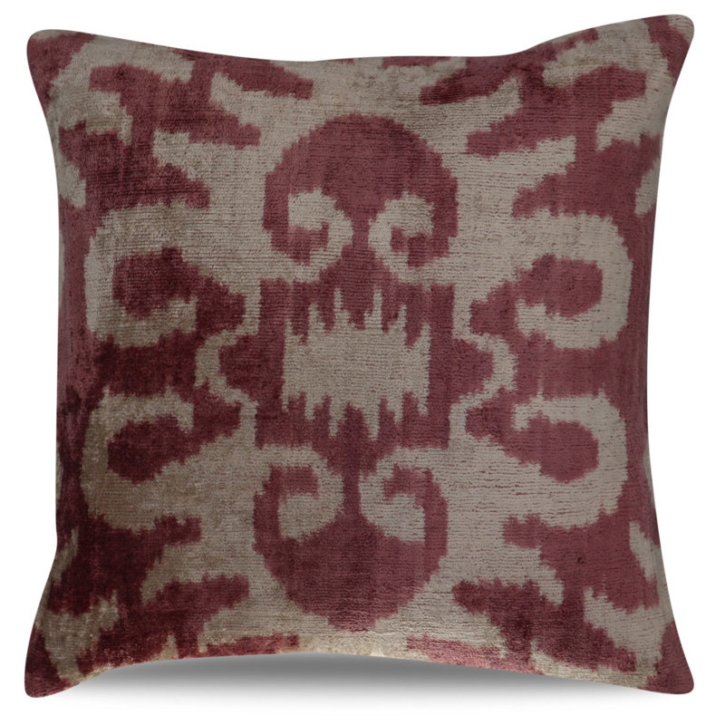 Coussin décoratif, Brun, 16 po x 16 po, Carré