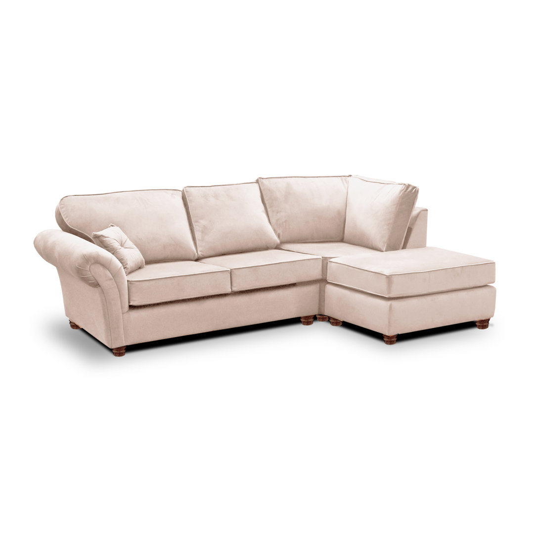 Lila 4 Seater Velvet Corner Sofa