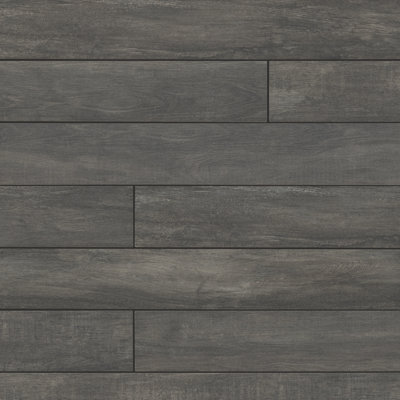 Upscape 6" x 40" Matte Porcelain Wood Look Floor & Wall Tile