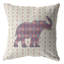 Housse et insert de coussin éléphant carré Silhouette-359858863-359913411