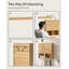 Armoire de salle de bain cannelée moderne, rangement mural avec tablette réglable, conception flottante pour la lessive et la cuisine-1031813921