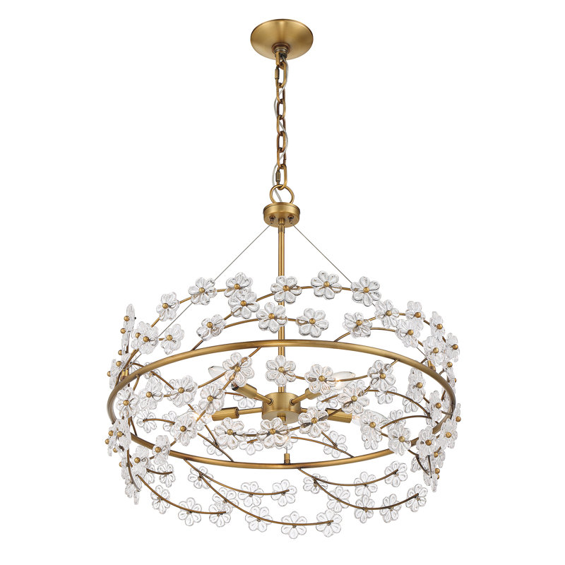 Daylie 5-Light Chandelier In Warm Brass
