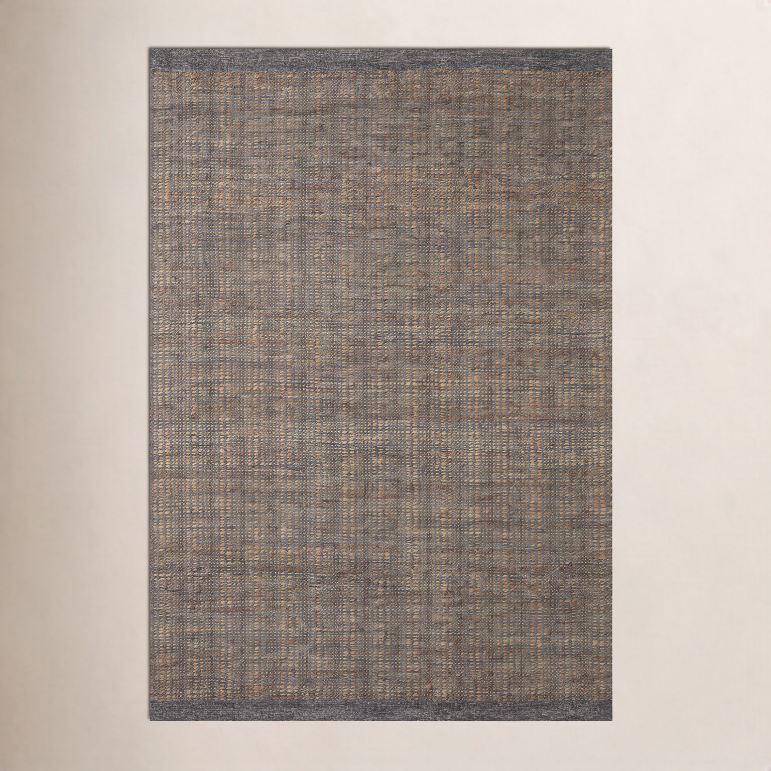Jean Stoffer x Loloi Cornwall Charcoal Jute Rug, Rectangle 7'9" x 9'9"