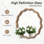 Miroir rond en bois