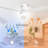 Nicola 52" 3-Solid Blade Classic Flush Mount Ceiling Fan With Light and Remote Control-254947456-238041628