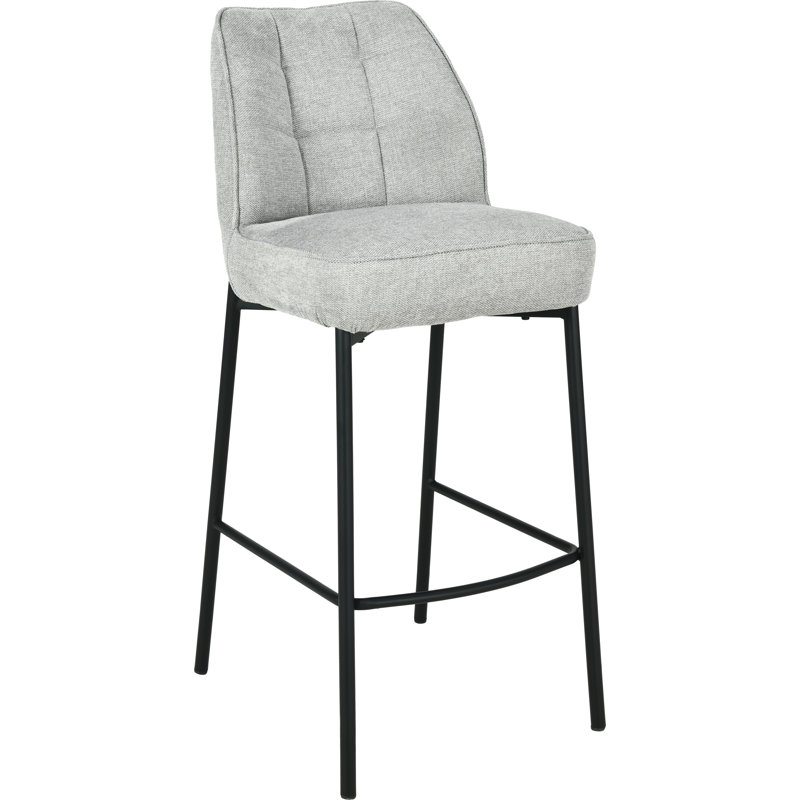 Enya Upholstered Counter Stool with Metal Frame
