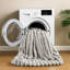 Édredon 3 pièces en fausse fourrure double / grand, gris, devant lisse, rembourrage respirant, taie décorative superposée grise ultra-douce avec surface texturée moelleuse, facile à laver-129129183