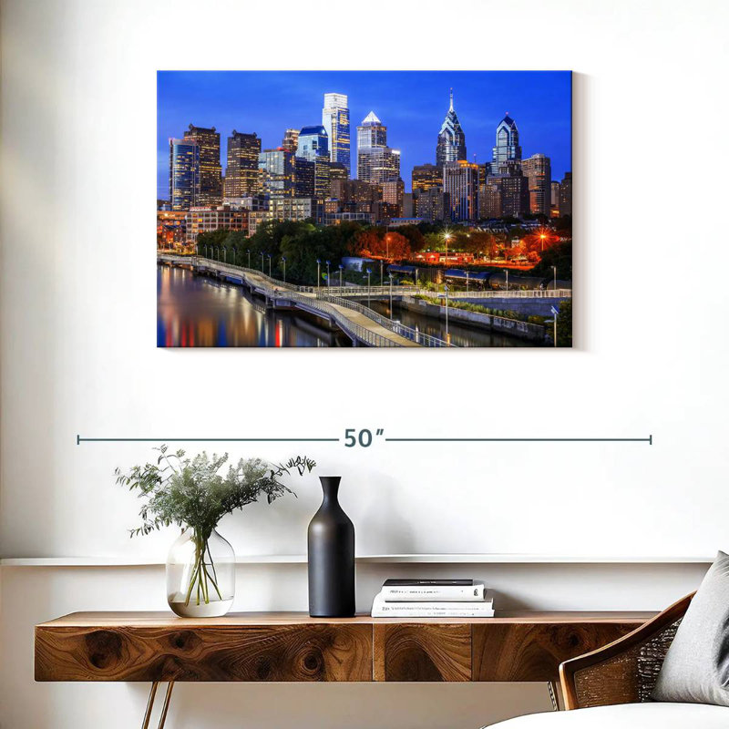 Ravi Philadelphia Blue Hour, H 24 po x l 36 po