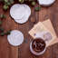 Handmade Natural Rattan Coasters - Round Straw Woven Trivet for Teacup