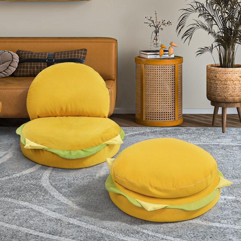 Coussin de sol Hamburger de 32 pouces