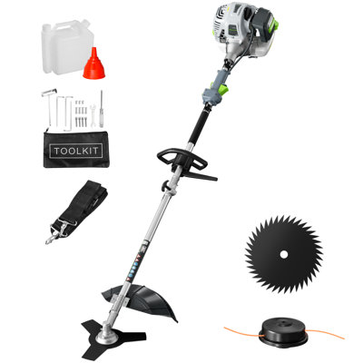 Désherbeur à gaz 36cc, coupe-herbe 3-en-1 à 2 temps alimenté au gaz, coupe-brosse 3/40 dents avec sangle d'épaule pour la taille du jardin