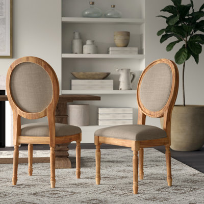 Chaise d'appoint beige Fowey