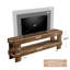 Meuble télé Farmhouse pour meuble télé 55 po avec tablette ouverte 2 niveaux 59,06 po