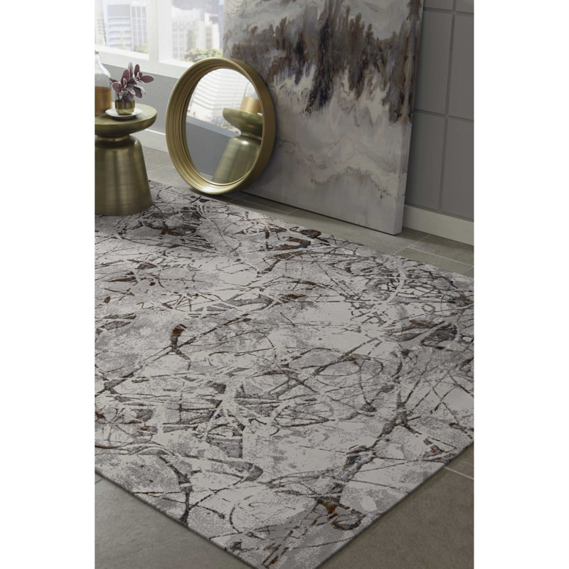 Wilsen Abstract Indoor Rug, Square 7'