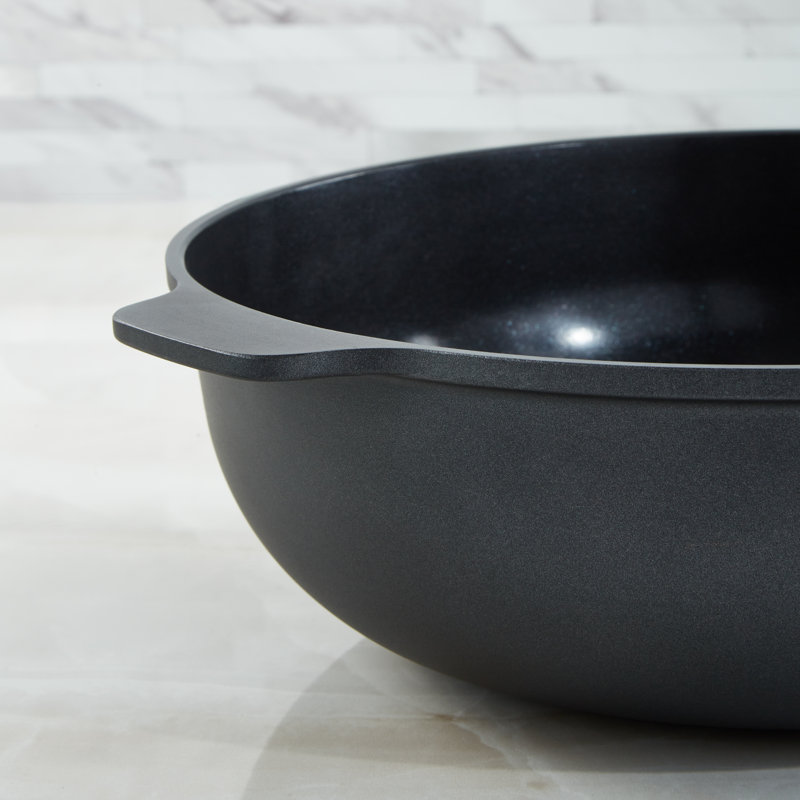 Poêle wok en céramique antiadhésive de 5,3 pte BergHOFF Leo Phantom, 12"
